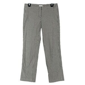 J Jill Pants Womens‎ 2 Black Gingham Trouser Tapered Business Career Spandex